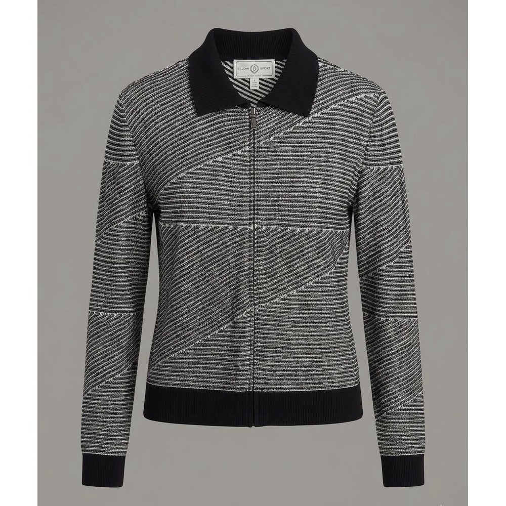 St. John Sport By Marie Gray Quality Emily Gilmore Jacket Quality Wool Women L